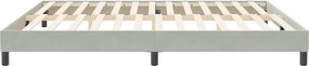 vidaXL Box Spring κρεβάτι χωρίς στρώμα ανοιχτό γκρι 200x210 cm