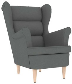 vidaXL Πολυθρόνα Σκούρο Γκρι 74x84x100 εκ. Υφασμάτινη