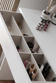 Make-Up Table Harmony Mini Round - White White
