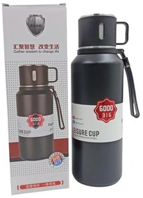 ΑΝΟΞΕΙΔΩΤΟ ΘΕΡΜΟΣ ΜΑΥΡΟ1200ml ΜΕ ΚΑΠΑΚΙ-ΚΟΥΠΑ XZ-7808-XZ-7808