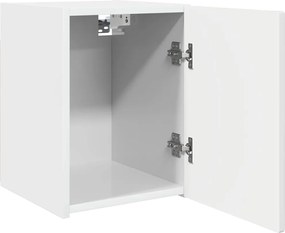 vidaXL Ντουλάπι Τηλεόρασης Τοίχου Λαμπερό Λευκό 30 x 31 x 40 εκ.