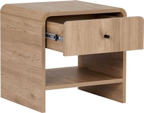 Κομοδίνο Sepet Δρυς LEDRIN 45x40x45