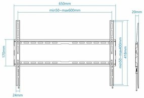 Βάση Τηλεόρασης TooQ LP1080F-B