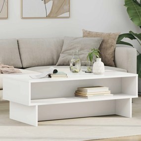 vidaXL Τραπεζάκι σαλονιού Λευκό 100 x 46 x 35 εκ. Επεξεργασμένο Ξύλο