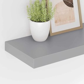 vidaXL Ράφι Τοίχου Γκρι 50x23,5x3,8 εκ. MDF