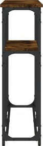 vidaXL Τραπέζι Κονσόλα Καπνιστή Δρυς 145x22,5x75 εκ. Επεξεργ. Ξύλο