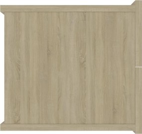 vidaXL Κομοδίνα 2 τεμ. Sonoma Δρυς 40 x 30 x 30 εκ. από Επεξ. Ξύλο