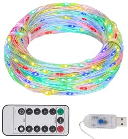vidaXL Φωτάκια με 300 LED Πολύχρωμα 30 μ.