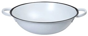 Μπωλ Μεταλλικό Με Λαβές EMA105 D47,5cm White-Black Espiel Zinc