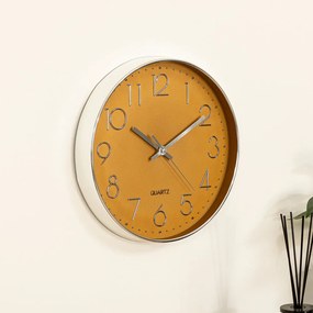 Ρολόι Τοίχου (Φ30) Αθόρυβο A-S Yellow 167038B