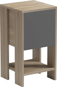 ΚΟΜΟΔΙΝΟ ARGUS HM18378.13 ΜΕΛΑΜΙΝΗ SONAMA/ΓΚΡΙ 30x30x55Υεκ.