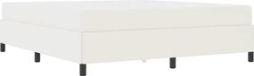 vidaXL Σκελετός Κρεβατιού με στρώμα Κρεμ 180 x 200 cm ύφασμα