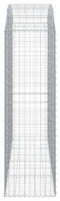 vidaXL Συρματοκιβώτιο Τοξωτό 200x50x160/180εκ. από Γαλβανισμένο Χάλυβα