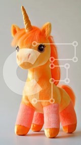 Intra Συλλεκτικό Ξύλινο Παζλ Plywood 4mm - Ζωντανό βελούδινο παιχνίδι μονόκερος Σε Ξύλινο Κουτί - Διαστάσεις: 10x10 cm – 25 κομμάτια