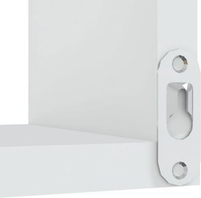 vidaXL Γωνιακή Ραφιέρα Τοίχου Λευκή 40 x 40 x 50 εκ. από Επεξ. Ξύλο