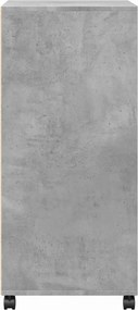 vidaXL Ντουλάπι Τροχήλατο Γκρι Σκυρ. 55x40x91 εκ. από Επεξ. Ξύλο