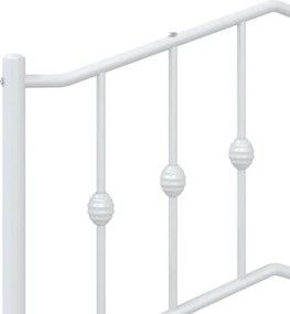 vidaXL Ανταλλακτικό κεφαλάρι Λευκό 75 εκ. Μεταλλικό
