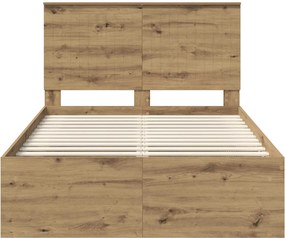 vidaXL Σκελετός Κρεβατιού Artisan Δρυς 120 x 200 cm