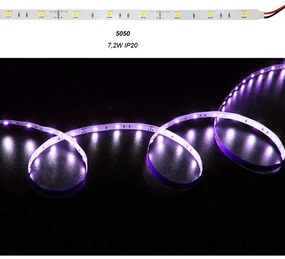 Adeleq Ταινία Led 5 Μέτρα 12Vdc 7.2W Και 30Led Ανά Μέτρο Ip20 Rgb 30-3412201
