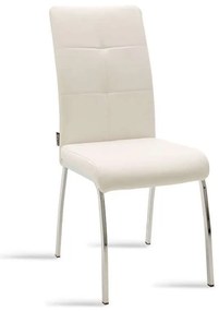 Καρέκλα Ariadne 029-000070 White Μέταλλο,Τεχνόδερμα