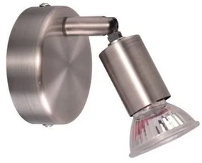Σποτ Φωτιστικό Τοίχου Μέταλλο SABA H15,5 Φ8 Homelighting-77-3550-Νίκελ Ματ 77-3550