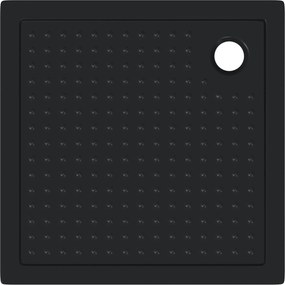 VidaXL Δίσκος Βάσης Ντους με Τρύπες 90 x 90 x 4 cm ABS Μαύρο