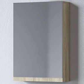 Καθρέπτης Μπάνιου Με Ντουλάπι Siena 3MSI045SN0W 45x14x55cm Sonoma Μελαμίνη