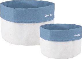 Καλάθια Αποθήκευσης (Σετ 2τμχ) Estia Opal Blue 02-41199