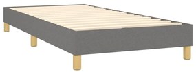 ΠΛΑΙΣΙΟ ΚΡΕΒΑΤΙΟΥ BOXSPRING ΣΚΟΥΡΟ ΓΚΡΙ 90X190 ΕΚ. ΥΦΑΣΜΑΤΙΝΟ 3120575