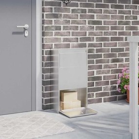vidaXL Κουτί Ρίψης Πακέτων 44x22x82 cm Ανοξείδωτο Ατσάλι