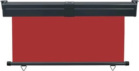 vidaXL Σκίαστρο Βεράντας Πλαϊνό Κόκκινο 145 x 250 εκ.