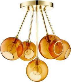 Φωτιστικό Οροφής Ballroom Molecule Ø68cm Μελί και Χρυσό