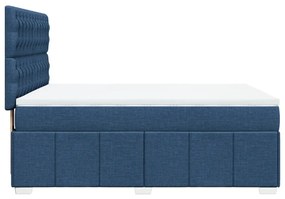 ΚΡΕΒΑΤΙ BOXSPRING ΜΕ ΣΤΡΩΜΑ ΜΠΛΕ 140X190 ΕΚ. ΥΦΑΣΜΑΤΙΝΟ 3293976