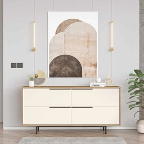Κονσόλα Φυσικό / Λευκό CIME 160x44.5x74.3
