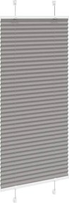 vidaXL Πλισέ περσίδα Ανθρακί 55x100 cm Πλάτος υφάσματος 54,4 cm