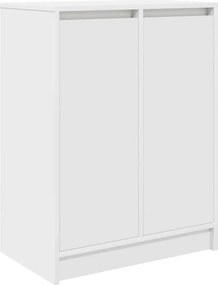 vidaXL Παπουτσοθήκη Λευκή 57x34x76 εκ. από Επεξεργασμένο Ξύλο