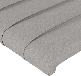 vidaXL Κεφαλάρια Αν. Γκρι 200x5x78/88 εκ. Ύφασμα