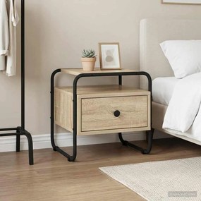 vidaXL Κομοδίνο Sonoma Δρυς 40 x 39,5 x 40 εκ Επεξεργασμένο Ξύλο