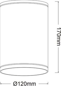 Σποτ Εξωτερικού Χώρου Aca LG2302E27W White