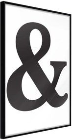 Αφίσα - Ampersand (Black) - 20x30 - Μαύρο - Χωρίς πασπαρτού