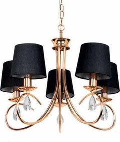 Πολυέλαιος Οροφής Aca Basilico TNK81490CG5P Copper-Gold/Black