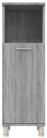 vidaXL Ντουλάπι Μπάνιου Γκρι Sonoma 30x30x95 εκ. Επεξεργασμένο Ξύλο