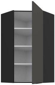 Κρεμαστό ντουλάπι γωνιακό Arianna 60x60 GN 108 1F-Γκρι