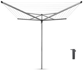 Brabantia 90300257 Πτυσσόμενη Απλώστρα Δαπέδου για τον Κήπο 40m