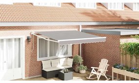 vidaXL Σκηνίτσα Αναδιπλούμενη Ανοιχτό γκρι 350 x 250 εκ ύφασμα