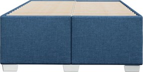 vidaXL Πλαίσιο κρεβατιού χωρίς στρώμα μπλε 120x200cm ύφασμα