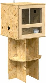 vidaXL Terrarium Καφέ 40 x 40 x 90 cm OSB