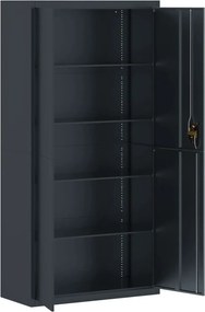 vidaXL Αρχειοθήκη Ανθρακί 90 x 40 x 180 εκ. Ατσάλινη