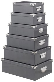 Κουτιά Αποθήκευσης (Σετ 6τμχ) F-V Corner Boxes D.Grey 160314J
