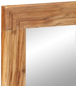 vidaXL Καθρέφτης μπάνιου  50x70x3 εκ. από μασίφ ξύλο ακακίας